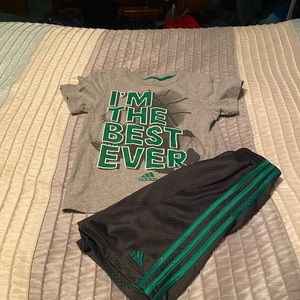 Boys adidas short outfit